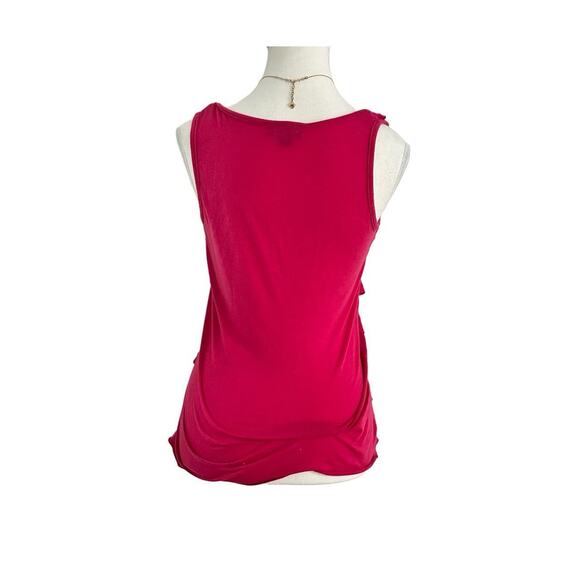 A.BYER Size Medium Ruffled Layered Cotton  Made In USA Tank - Picture 2 of 4